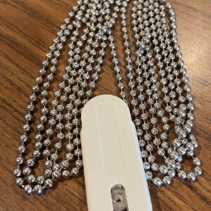 60" Stainless Steel Shade Chain Loop with Hold Down, Sold Individually (#446)