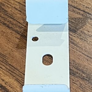 Off White Clips, 1 Pair (#489)