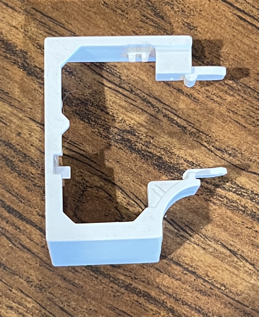 Hunter Douglas 3/8" Duette Left Side Standard Pull Cord Lock Cover (White), Sold Individually (#496)