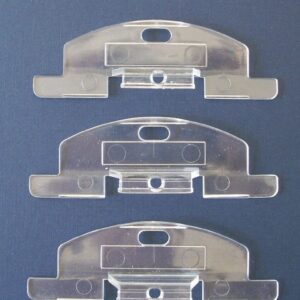 Alta Cordless Honeycomb Shade Lifting Handles (3/4" Pleat), Clear, Plastic, Set of 3