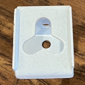 White Metal Center Support Bracket, Sold Individually (#512)