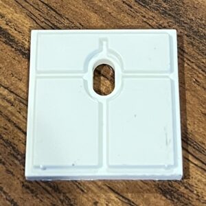 White Plastic Spacer Blocks, Set of 3 (#537)