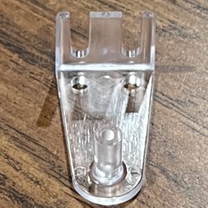 Clear Plastic Hold Down Brackets, 1 Pair  (#540)