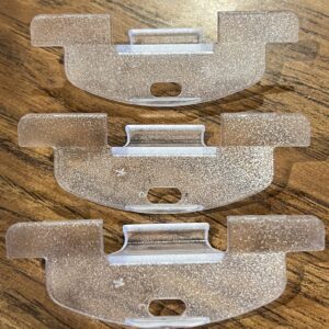 Hunter Douglas Clear Handles for Literise Cordless Shades w/curved hook ( Duette, Appaluse, & Honeycomb), Pack of 3
