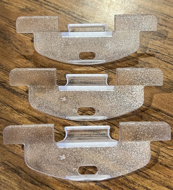 Hunter Douglas Clear Handles for Literise Cordless Shades w/curved hook ( Duette, Appaluse, & Honeycomb), Pack of 3