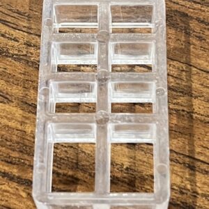 7/16" Clear Plastic Spacer Blocks, Pack of 10 (#560)