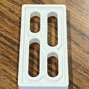 3/16" White Plastic Spacer Blocks, Pack of 10 (#562)