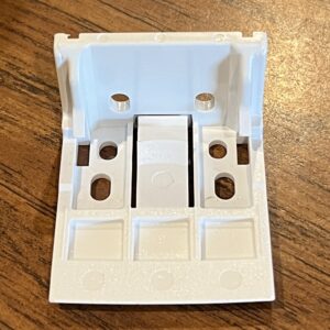 White Plastic Shade Bracket, Sold Individually (#565)