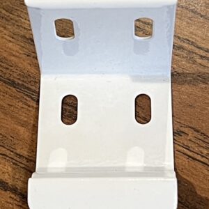 White Metal Cassette Shade Bracket, Sold Individually (#579)