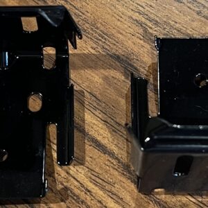 Black Metal Bracket, 1 Pair (#628)