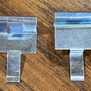 Large Metal Fascia Clips for Roller Shades, 1 Pair (#630)
