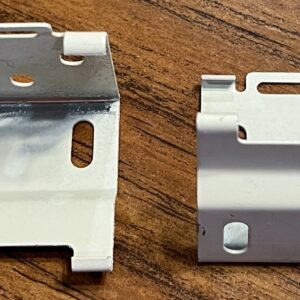 Off White Pleated Shade Bracket, 1 Pair (#650)