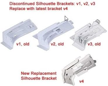 Mounting Brackets for Window Shades: Roller, Vignette, Silhouete, Banded Zebra. Fit Hunter Douglas, Turnils, Comfortex, ALTA (3 Brackets) - Image 3