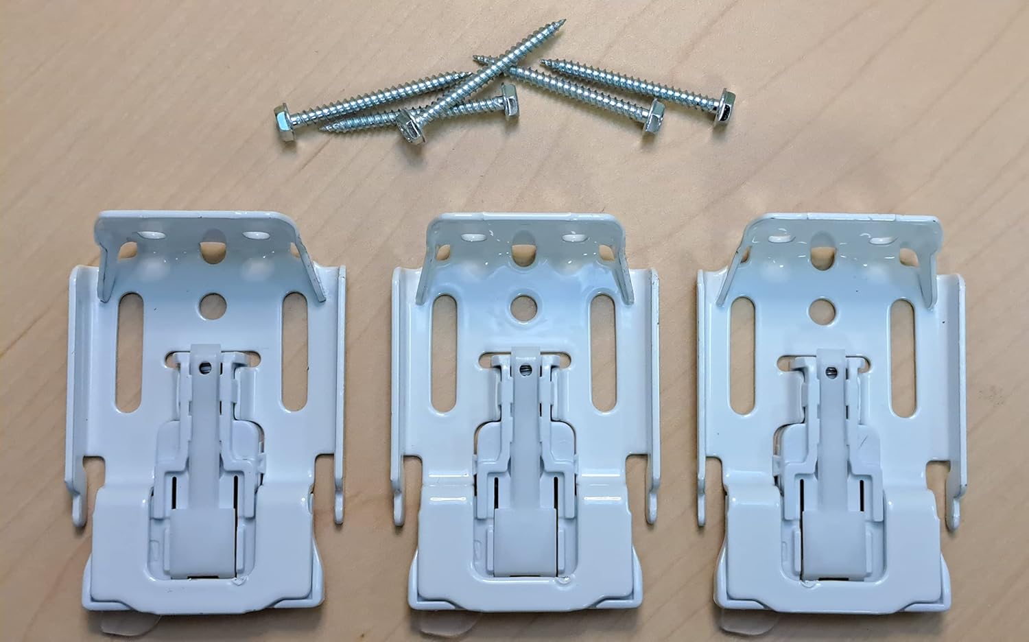 Mounting Brackets for Window Shades: Roller, Vignette, Silhouete, Banded Zebra. Fit Hunter Douglas, Turnils, Comfortex, ALTA (3 Brackets)