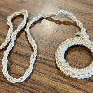 Ecru Roller Shade Ring Pull, 1 Pair (#765)