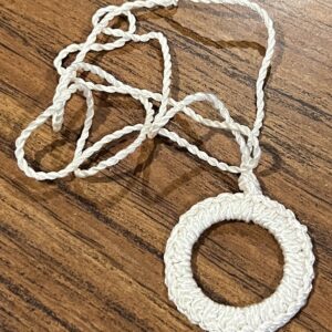 Off White Roller Shade Ring Pull, 1 Pair (#788)