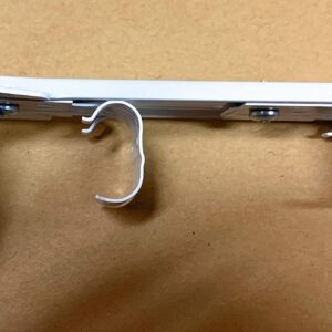 Kirsch 3505-025 Empire Traverse Rod Center Support for Outside Section, Return 5 1/2 to 6 1/2 inches Color: White, Sold Individually