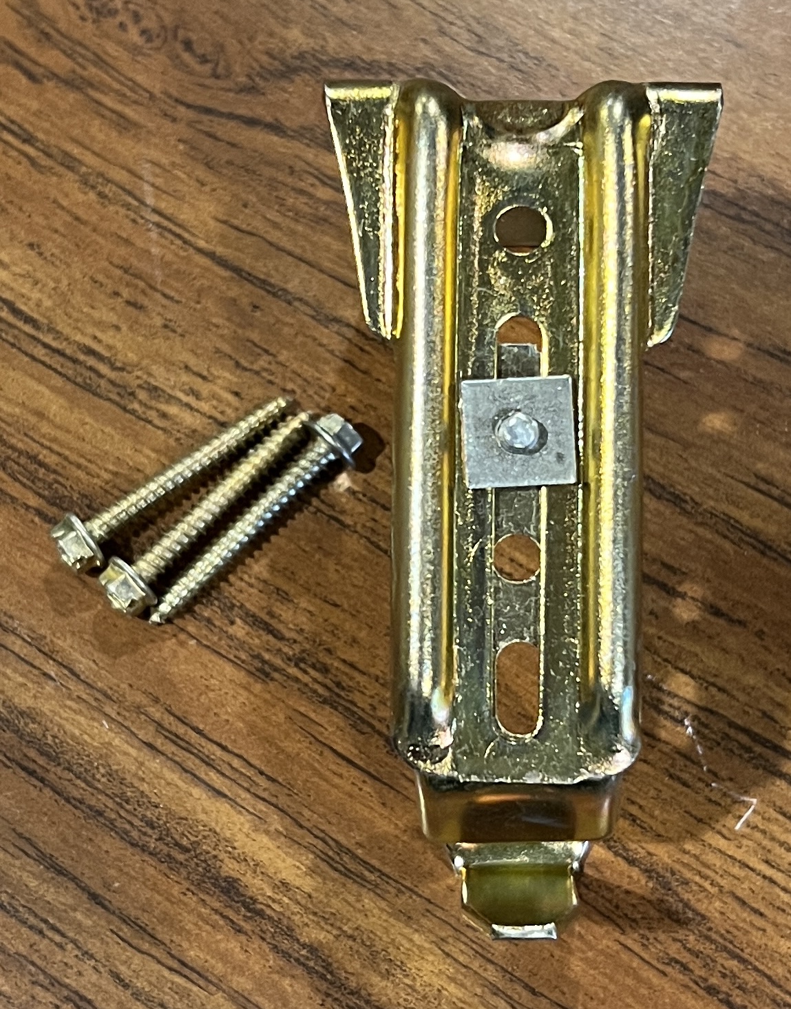 Kirsch End Bracket for Decorative Traverse Rod, Sold Individually, Brass (#808)