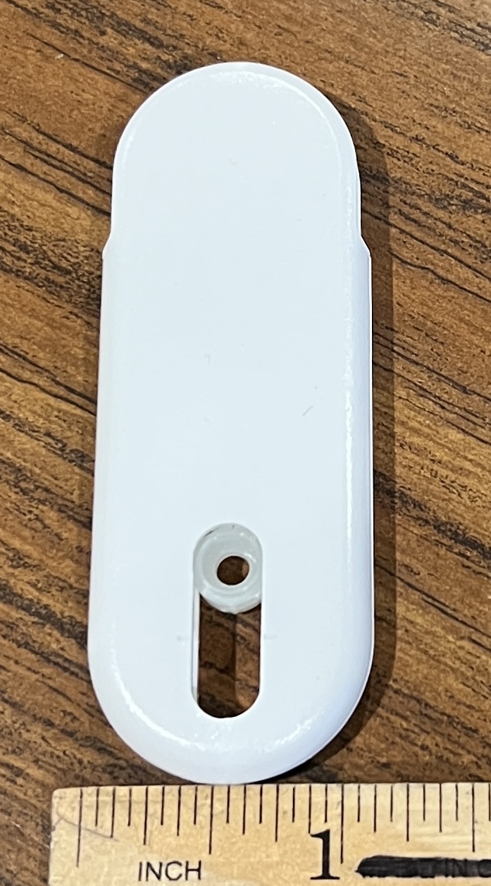 Cord Loop Hold Down Safety Device NO LOGO, Color: White Tiara, Sold Individually (#818) - Image 2