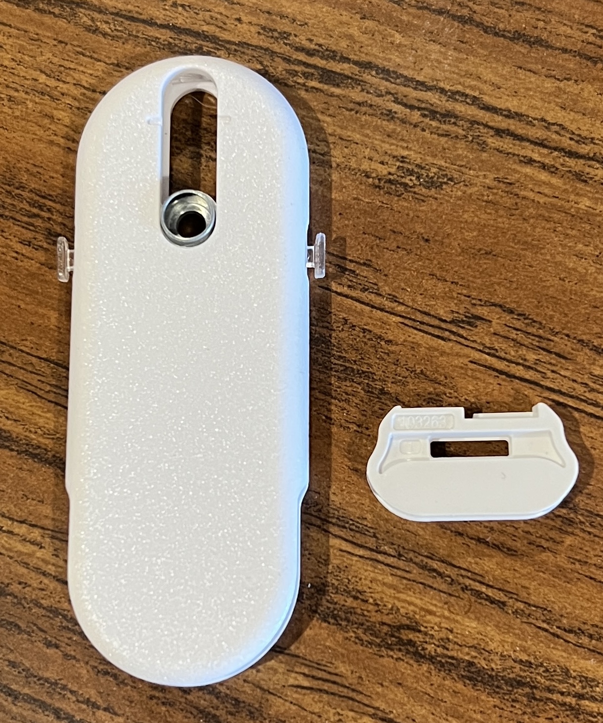 Cord Loop Hold Down Safety Device, Color: White Tiara, Sold Individually #829