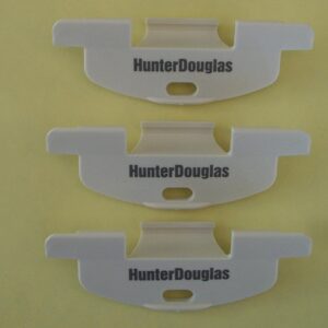 Hunter Douglas LiteRise Handles for Duette and Applause Cordless Shades (3/8" Pleat Aspin White) for Round Off Bottom Rail, Pack of 3