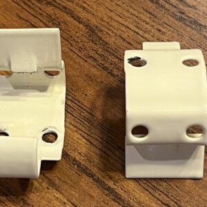 USED Shade Brackets, 1 Pair, Off White (#932)