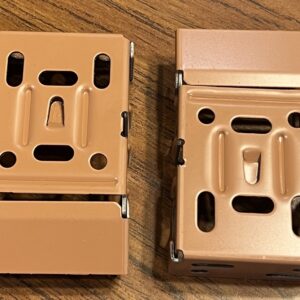Brown Corded Wood Blind Brackets, 1 Pair (#934)